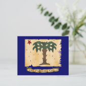 Vlag Palmetto Guard Briefkaart (Staand voorkant)