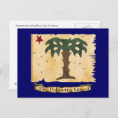Vlag Palmetto Guard Briefkaart (Voorkant / Achterkant)