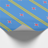 Vlag Patriotic Aruba Cadeaupapier (Hoek)