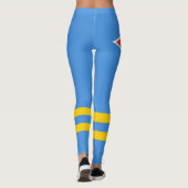Vlag Patriotic Aruba Leggings (Achterkant)