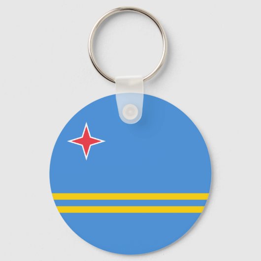 Vlag Patriotic Aruba Sleutelhanger (Voorkant)
