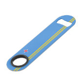 Vlag Patriotic Aruba Speed Flessenopener (Voorkant Gekanteld)
