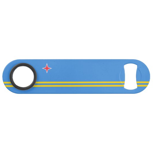 Vlag Patriotic Aruba Speed Flessenopener (Voorkant (Horizontaal))