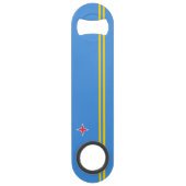 Vlag Patriotic Aruba Speed Flessenopener (Voorkant)