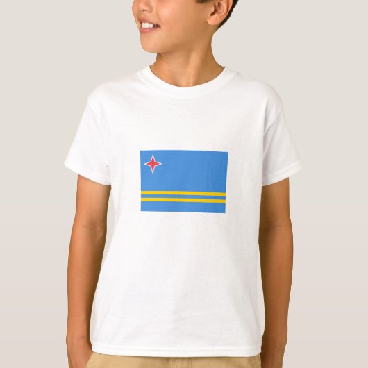 Vlag Patriotic Aruba T-shirt (Voorkant)