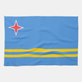 Vlag Patriotic Aruba Theedoek (Horizontaal)