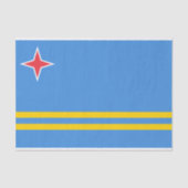 Vlag Patriotic Aruba Tissuepapier (Voorkant)