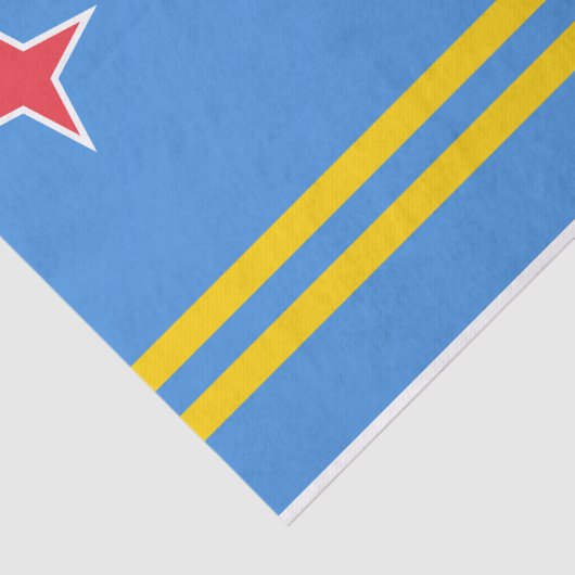 Vlag Patriotic Aruba Tissuepapier (Detail)