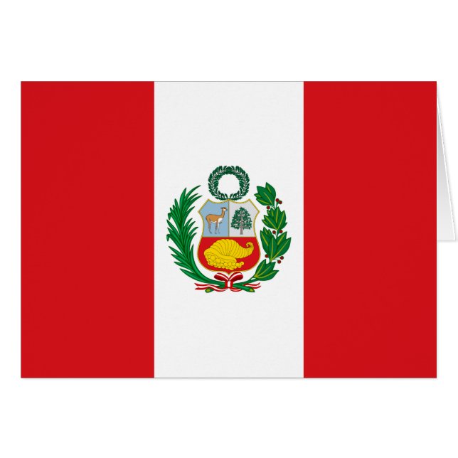 Vlag Peru (Voorkant Horizontaal)