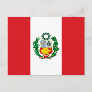Vlag Peru Briefkaart