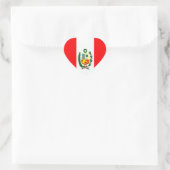 Vlag Peru Hart Sticker (Tas)