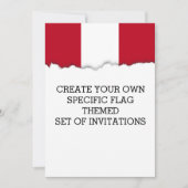 Vlag Peru Kaart (Voorkant)