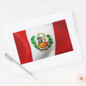 Vlag Peru Rechthoekige Sticker (Envelop)