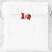 Vlag Peru Ronde Sticker (Tas)