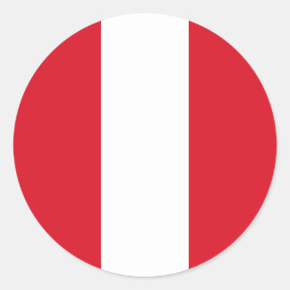 Vlag Peru Ronde Sticker