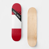 Vlag Peru Skateboard (Voorkant)