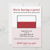 vlag Polen Kaart (Achterkant)