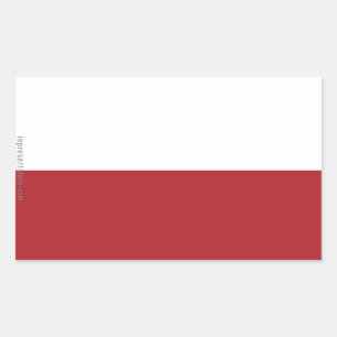 vlag Polen Rechthoekige Sticker