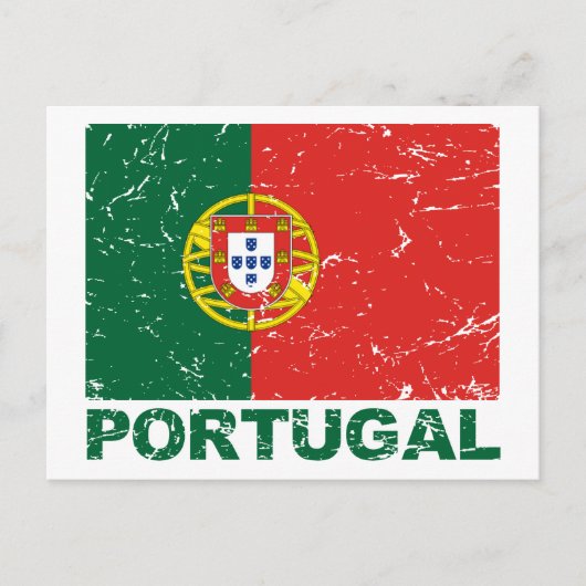  vlag Portugal Briefkaart (Voorkant)
