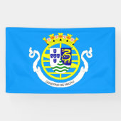 vlag Portugese regering Macau (1976-1999) Spandoek (Horizontaal)