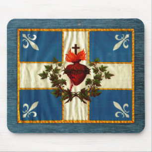 Vlag Quebec antiek Carillon Sacré-Cœur Muismat