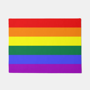 Vlag regenboogpride deurmat