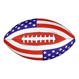 Vlag rode, witte en blauwe VS American Football