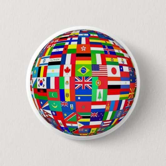 VLAG RONDE BUTTON 5,7 CM (Voorkant)