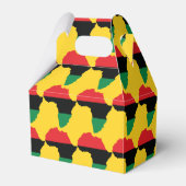 Vlag rood, zwart en groen Afrika Bedankdoosjes (Voorkant Zijde)