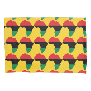Vlag rood, zwart en groen Afrika Kussensloop