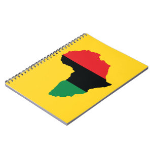 Vlag rood, zwart en groen Afrika Notitieboek