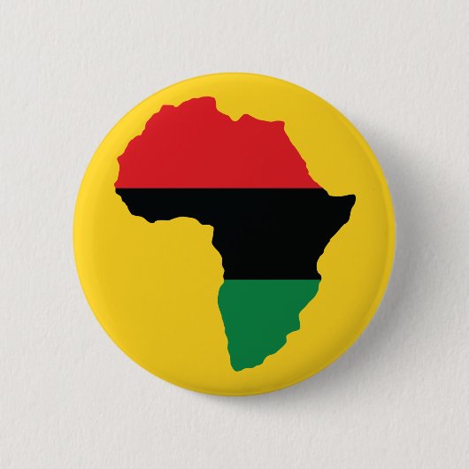 Vlag rood, zwart en groen Afrika Ronde Button 5,7 Cm (Voorkant)