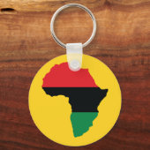 Vlag rood, zwart en groen Afrika Sleutelhanger (Voorkant)