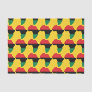 Vlag rood, zwart en groen Afrika Tissuepapier