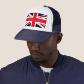 Vlag Rustic Union Jack UK Trucker Pet (In situ)