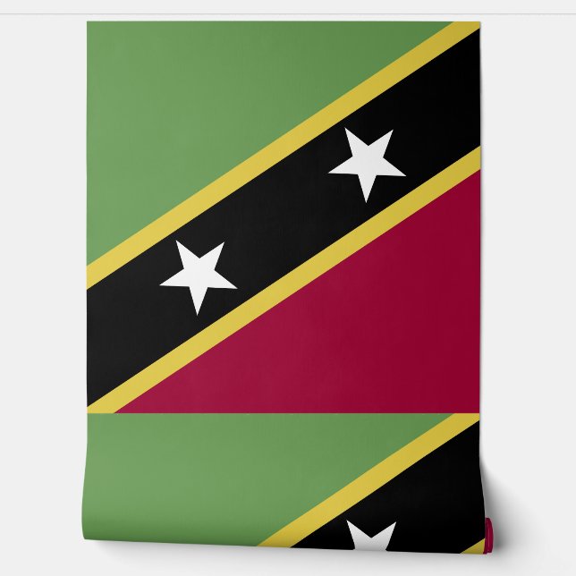 vlag Saint Kitts en Nevis Behang (Afrollen)