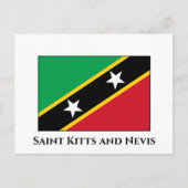 Vlag Saint Kitts en Nevis Briefkaart (Voorkant)