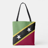 vlag Saint Kitts en Nevis Draagtas (Achterkant)