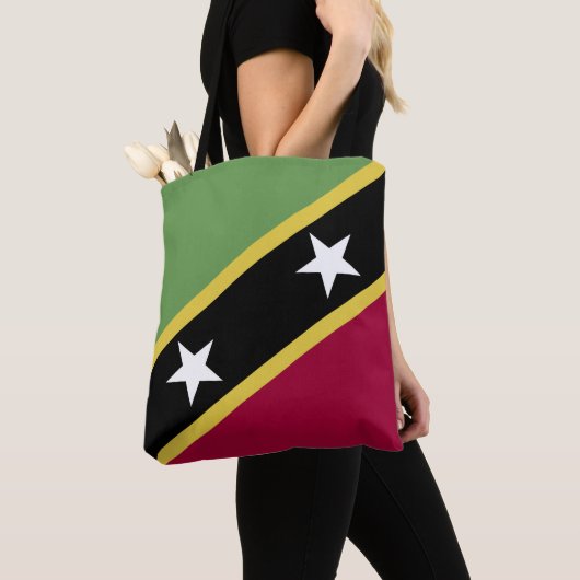 vlag Saint Kitts en Nevis Draagtas (Dichtbij)