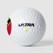 Vlag Saint Kitts en Nevis Golfballen (Logo)