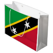 Vlag Saint Kitts en Nevis Groot Cadeauzakje (Voorkant Gekanteld)