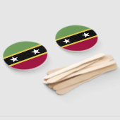 vlag Saint Kitts en Nevis Handwaaier (Niet-gemonteerd)