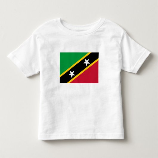 Vlag Saint Kitts en Nevis Kinder Shirts (Voorkant)