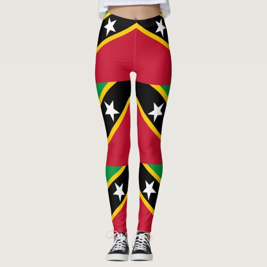 Vlag Saint Kitts en Nevis Leggings (Voorkant)