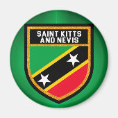 Vlag Saint Kitts en Nevis Magneet (Voorkant)