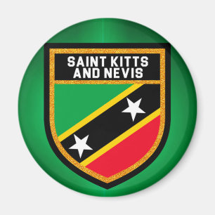 Vlag Saint Kitts en Nevis Magneet