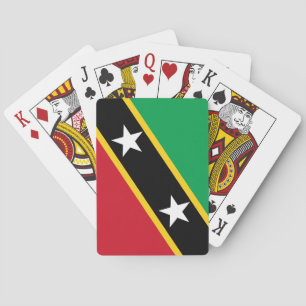Vlag Saint Kitts en Nevis Pokerkaarten