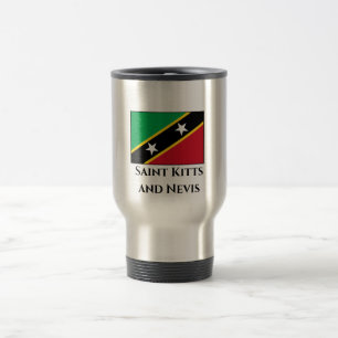 Vlag Saint Kitts en Nevis Reisbeker