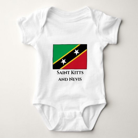 Vlag Saint Kitts en Nevis Romper (Voorkant)