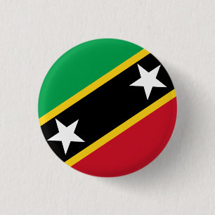 Vlag Saint Kitts en Nevis Ronde Button 3,2 Cm